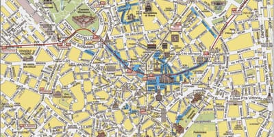 Milano Италия карта