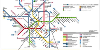 Карта центрального железнодорожного вокзала Милана 