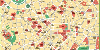 Милан карта города