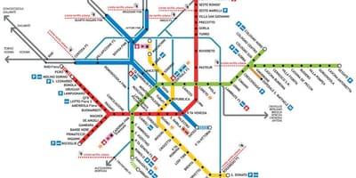 Милан карта метро 