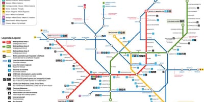 Карта lampugnano автобусного вокзала Милана