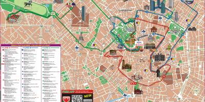Карта Милана автобусный маршрут 