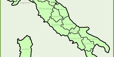 Карта Италии показывает Милан