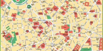 Карта города Милан, Италия